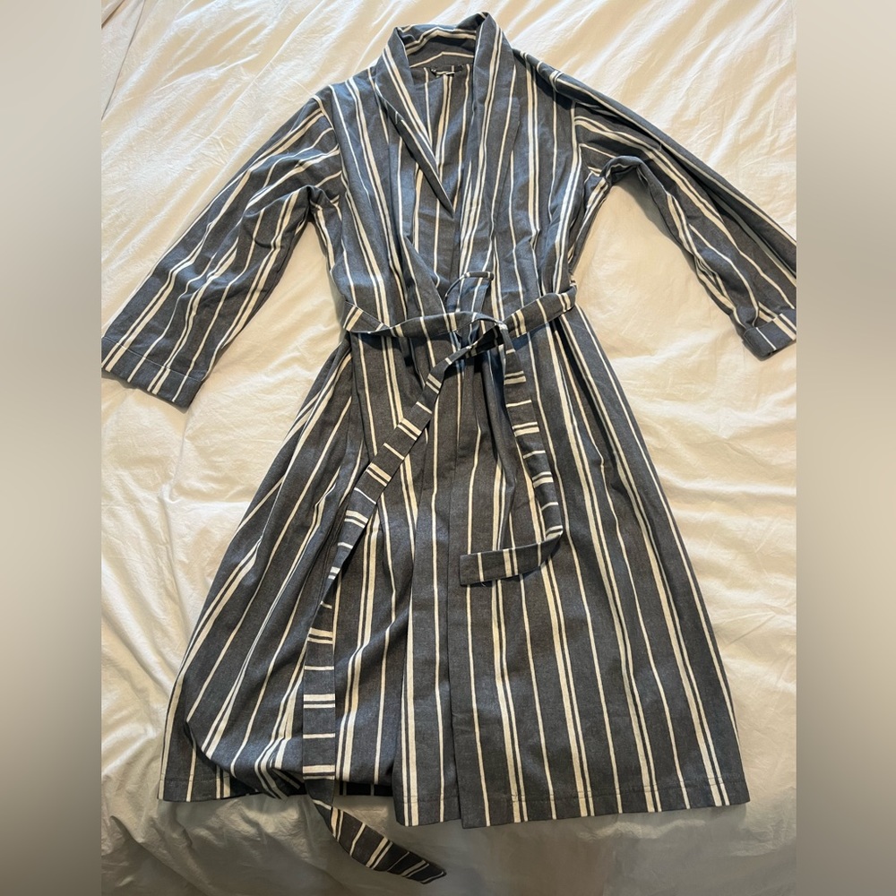 Garnet Hill Robe Organic Cotton | Size Large